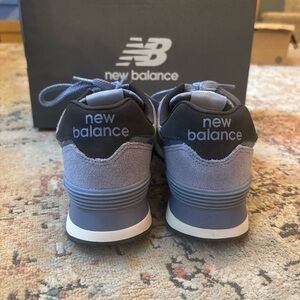 New Balance Light Blue and Gray Sneakers